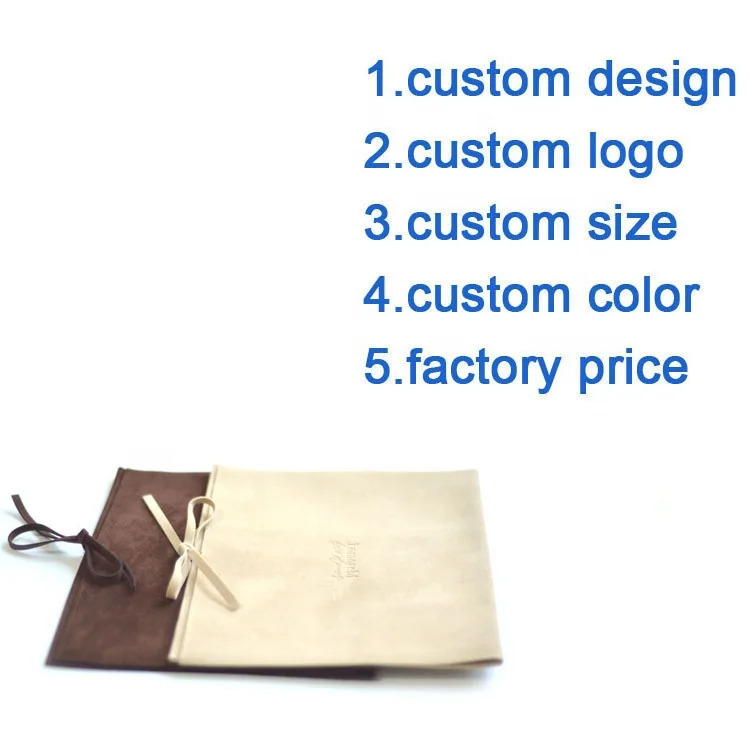 Custom embossed logo book dust envelope gift pouch bag with flap SU-212