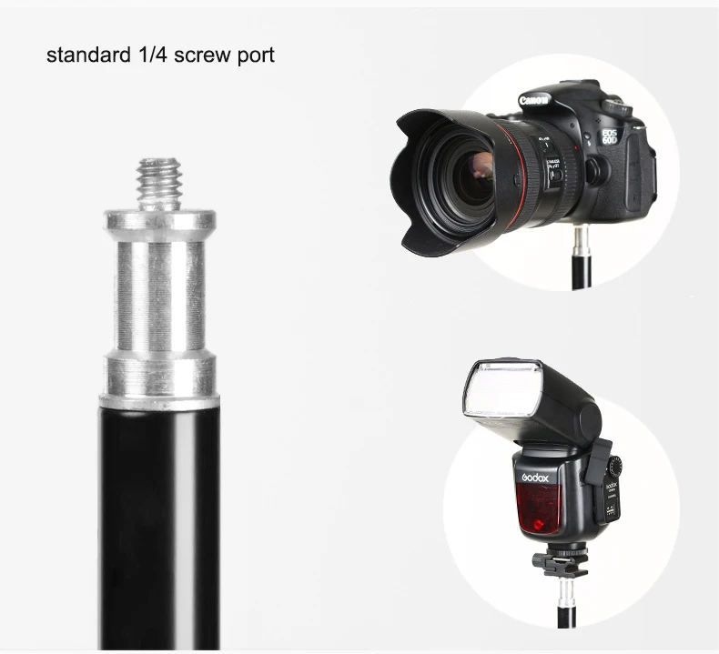 Adjustable Tripod Stand 50cm/75cm/110cm/170cm/200cm/260cm/280cm Aluminum Stand Camera Phone Light Trepied