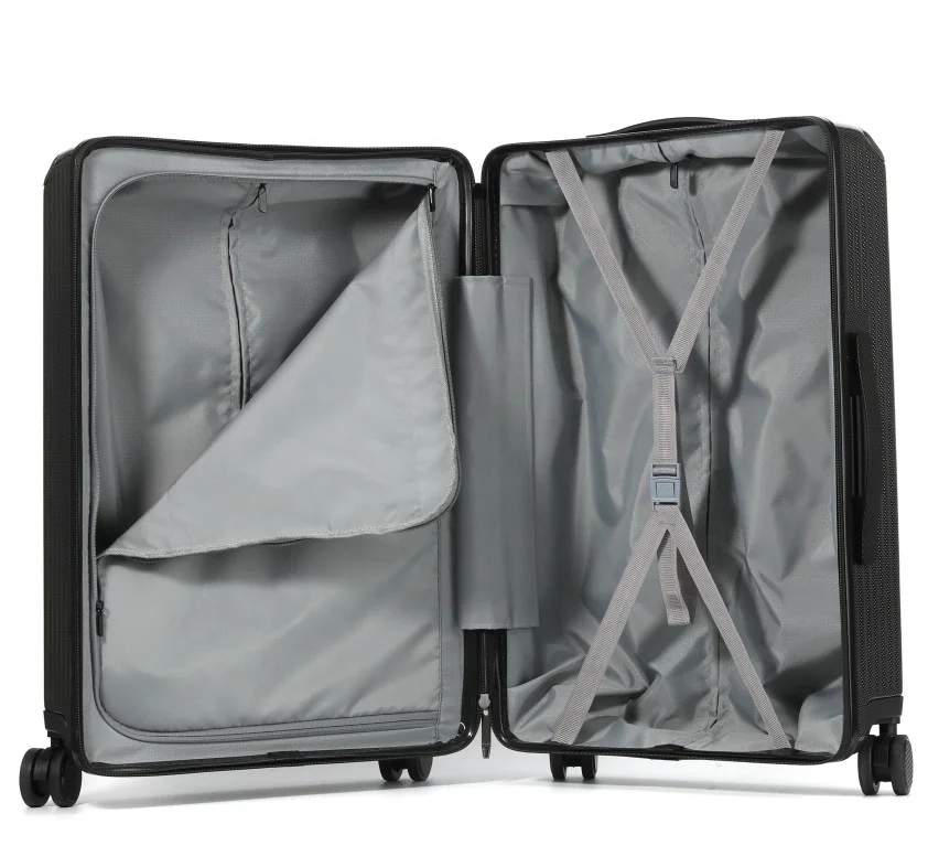 Abs pc 360 degree trolley travel suitcase sets hard shell luggage bag cart