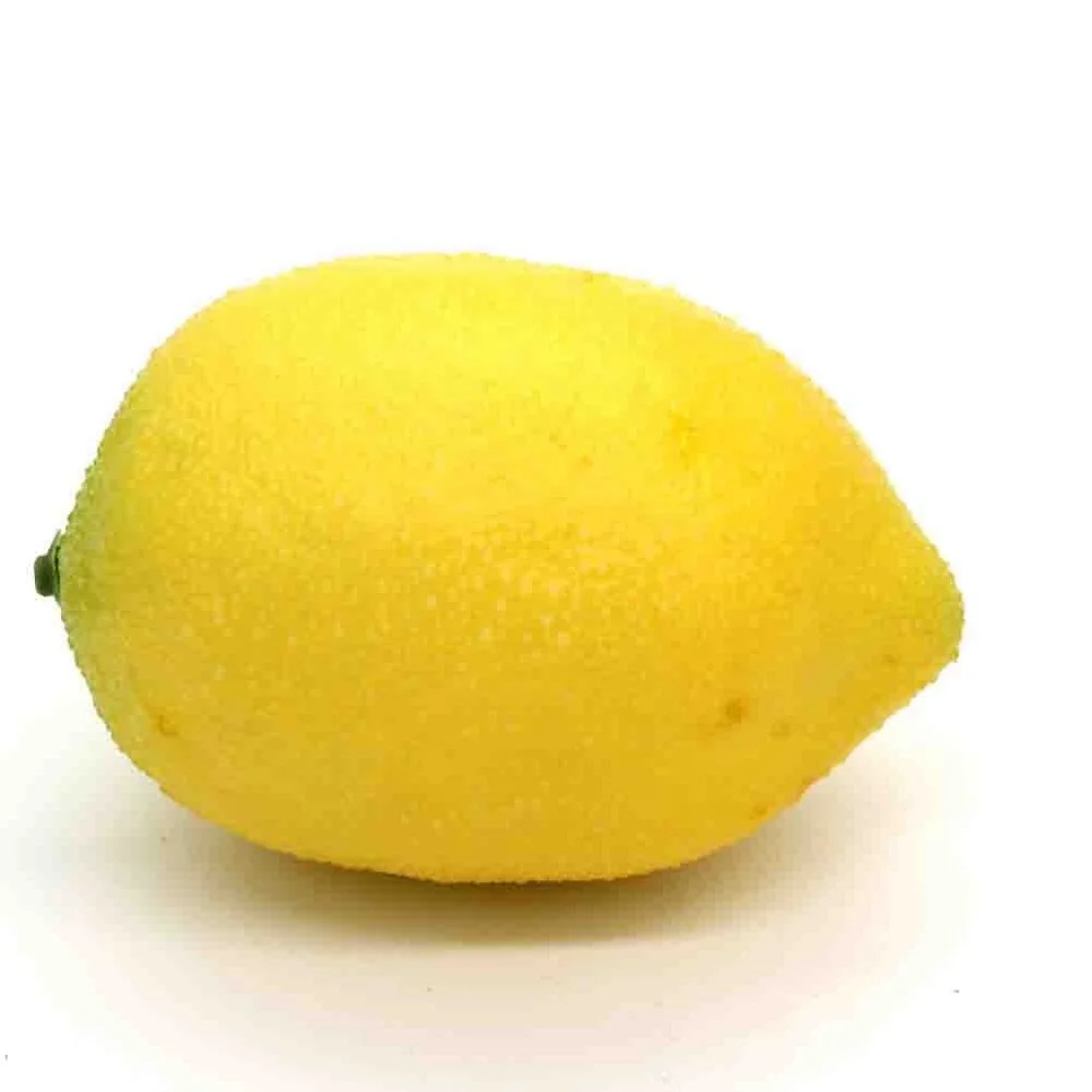 Realistic Foam Artificial Lifelike Simulation Lemon Faux Fruit House Decoration Display Toy