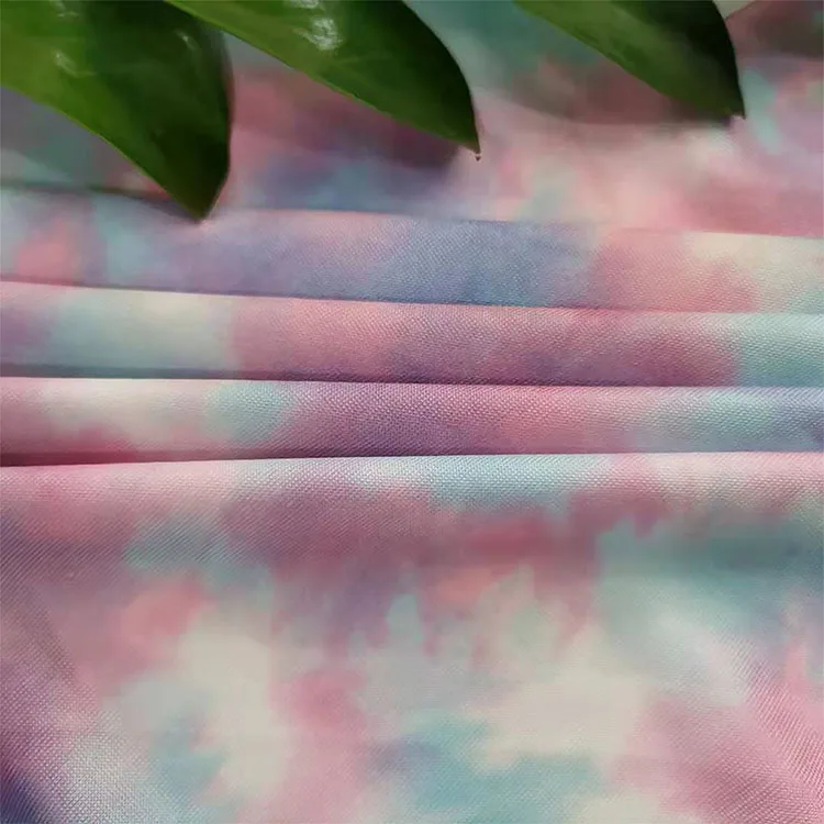 Sell dty  printed fabric matirial 95% polyester 5% spandex knitted milk silk fabric for T-shirt garment