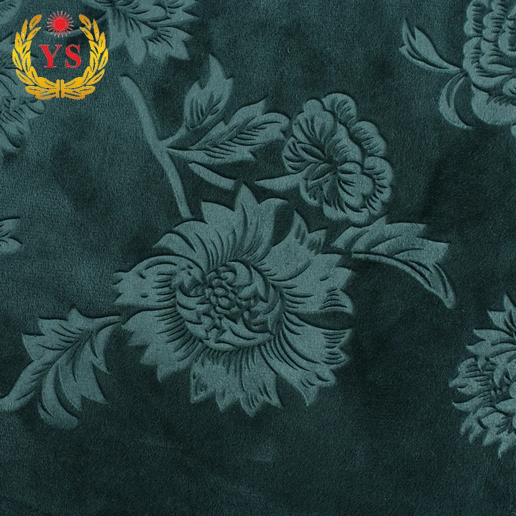 
Top selling wholesale 3d emboss polyester velvet upholstery fabric 