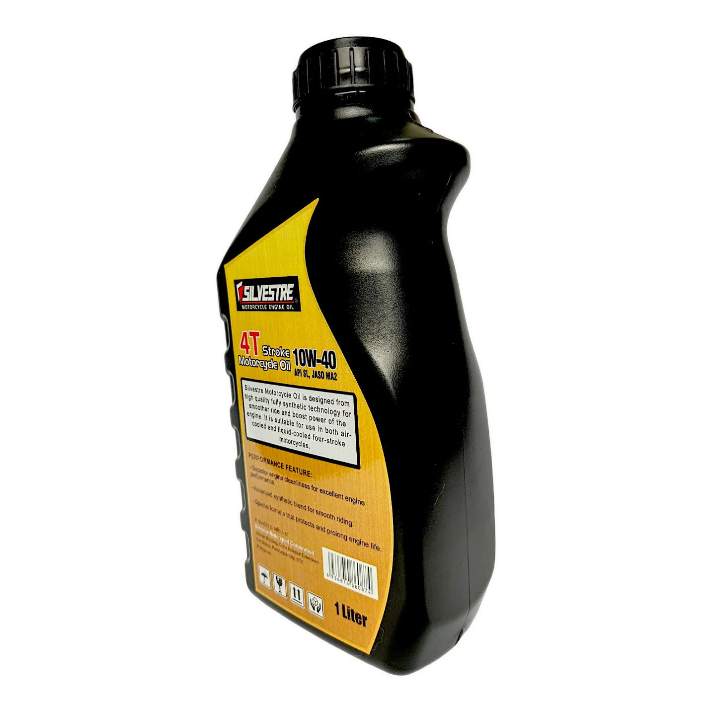 Silvestre 10W-40 4T полностью синтетическое масло для мотоцикла 1 литр смазки и очистители двигателя