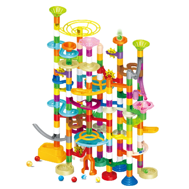 2024 Best Educational Toys High Precision Orbital Ball Building Blocks 150PCS Marble Runs Building Block Sets