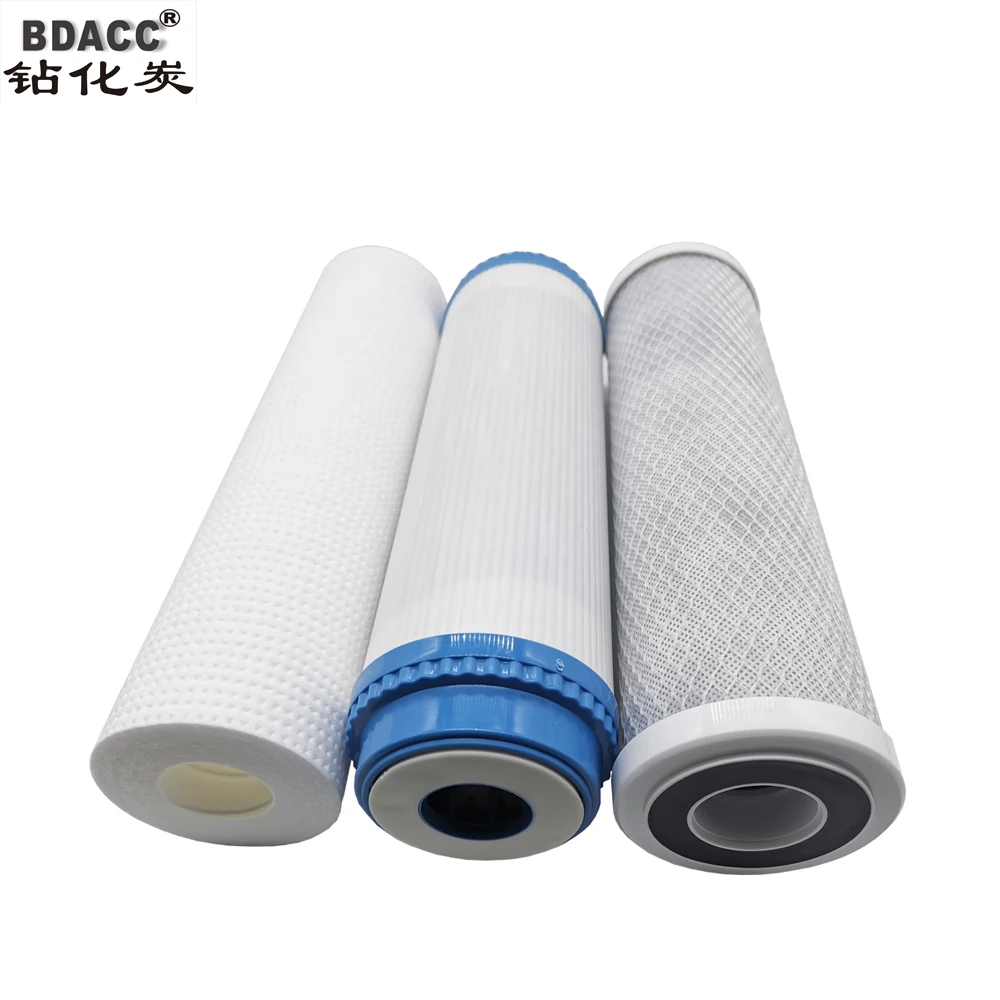 10 Inch Filter 3 Stage Water Pre-filtration PP+UDF+CTO Countertop Water Purifier Water Filters