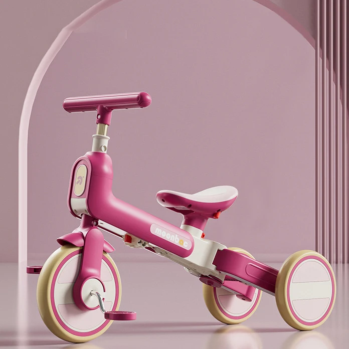 China direct factory 3 in1 folding baby tricycle kids walking push trike baby kids mini balance 3 wheel bike