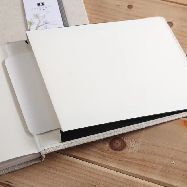 Тканевый скетчбук в твердом переплете, A5, бумага для рисования без кислоты, дорожный журнал для чернил и карандашей