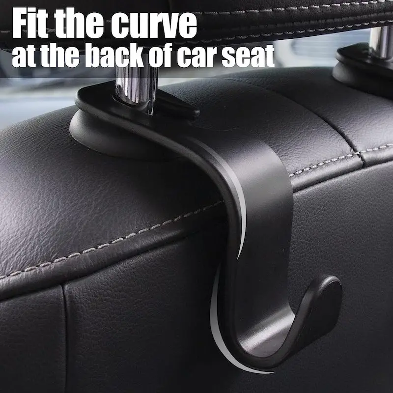 Cross-border car seat rear hook accessories  DIY silicone headrest plastic storage hook