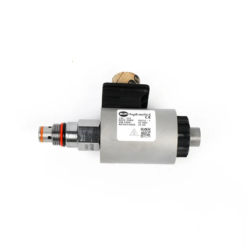 Hydraulic direct-acting, solenoid-operated directional blocking poppet valve, DTAF SUN cartridges for truck and crane