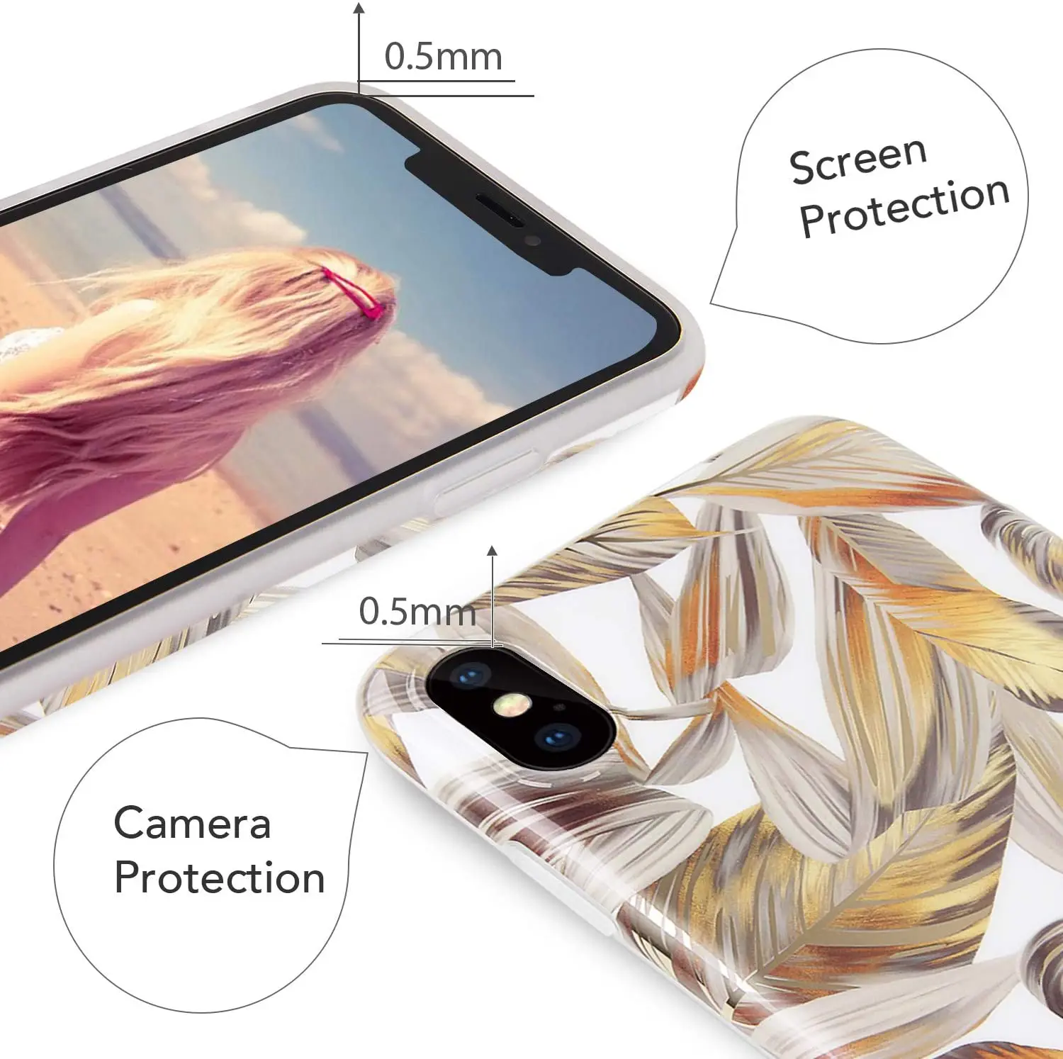 Чехол Shemax для iPhone, Пальмовые Листья, золотые листья с цветочным узором, Летние красивые элегантные мягкие тонкие защитные чехлы из ТПУ для iPhone 13 xr