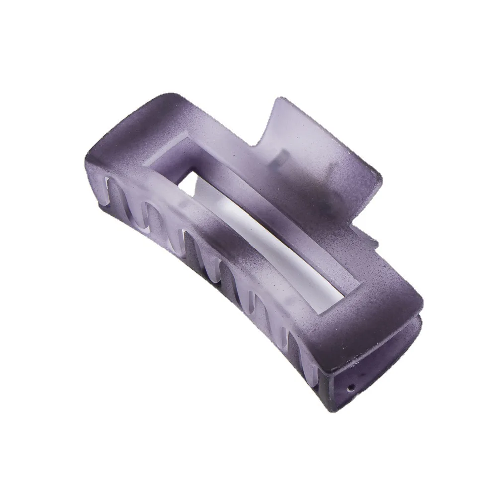 10 cm Large Square Soft Feel gradient Hair Claw Clip Matte Pure color Hair Accessories Clips Claw For Women