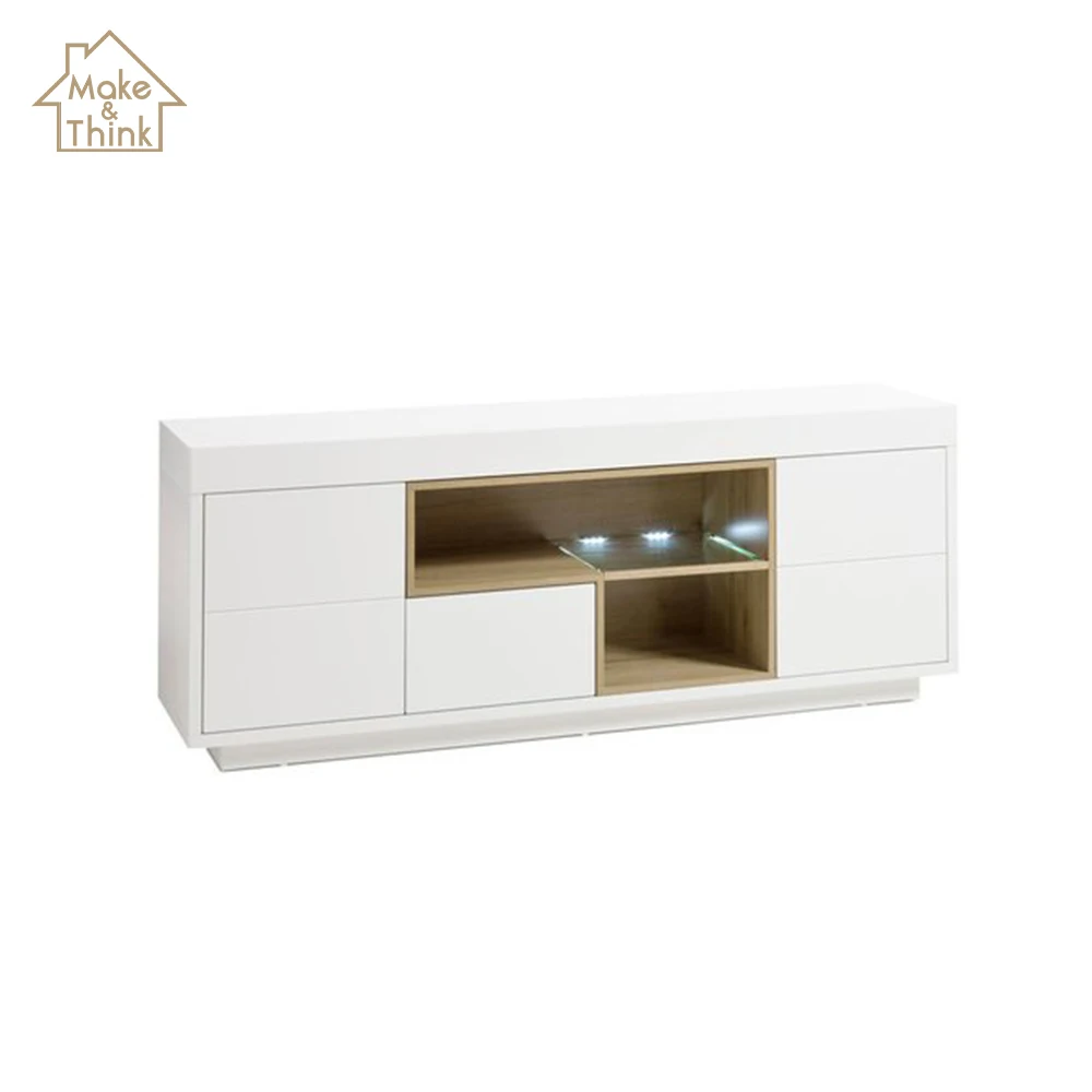
Wholesale wooden furniture chest of drawers white bedroom cassettiera cabinet 