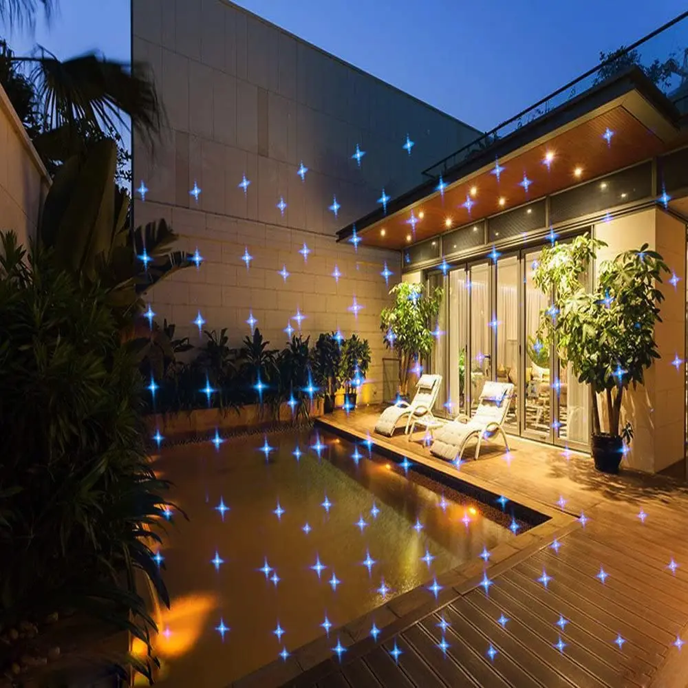 X Photoelectric Motion Full Spectrum 7 Color with White Star Effects Laser Christmas and Decorative Lights with Remote Control