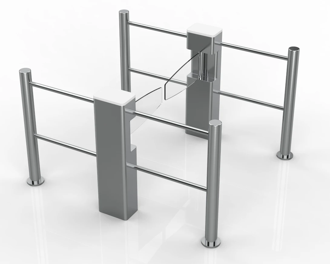 High Quality Entrance Pedestrian Access Control Swing Security Barriers Gates Automatic Swing Barrier Speed Gate