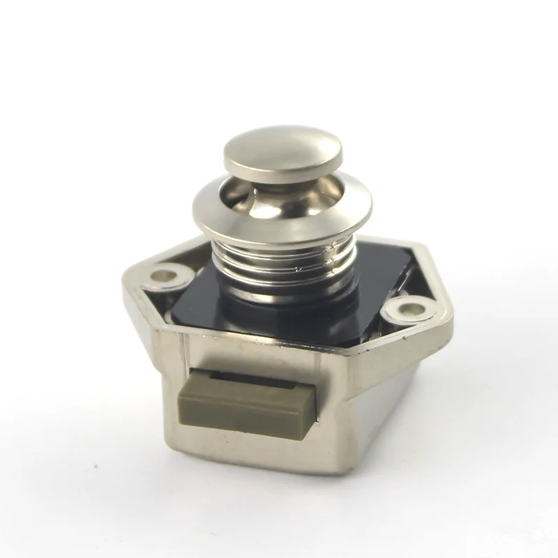Motorhome RV Caravan Boat Yacht Cut-out Size 20mm White Mini Push Lock Push Latch ambulance