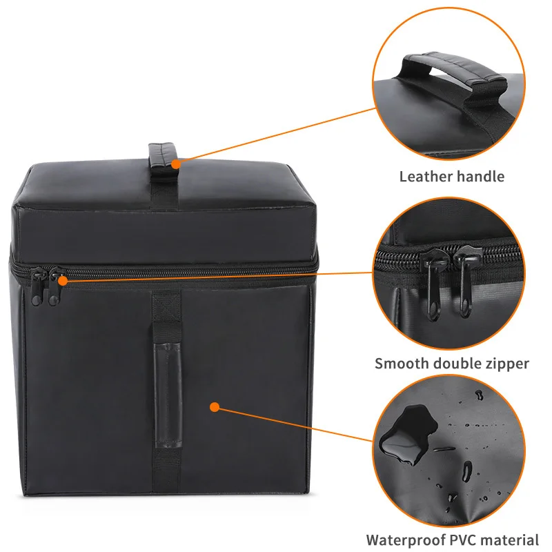 Wholesale Custom Logo Reusable Thermal Insulation Pizza Food Delivery Bag Portable Ice Lunch Cooler Bag