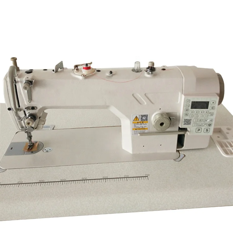 Electronic computerized high speed direct drive walking foot sewing machine