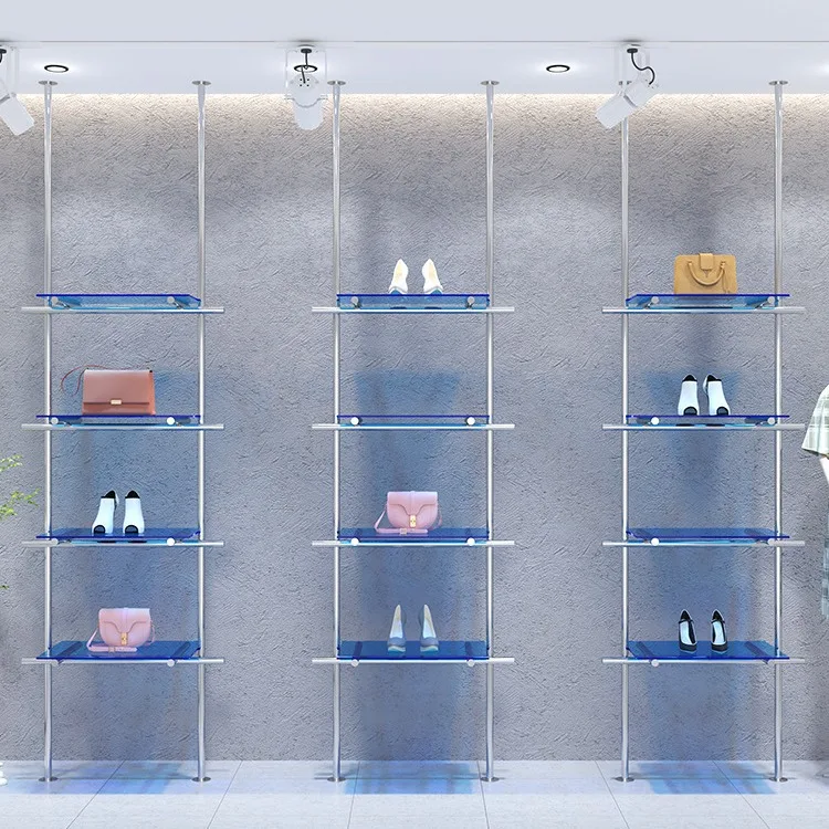 Wall Mounted Display Rack Shoe Display Stand Sneaker Holder Sport Shoe Display Rack Shelves for Shop Store