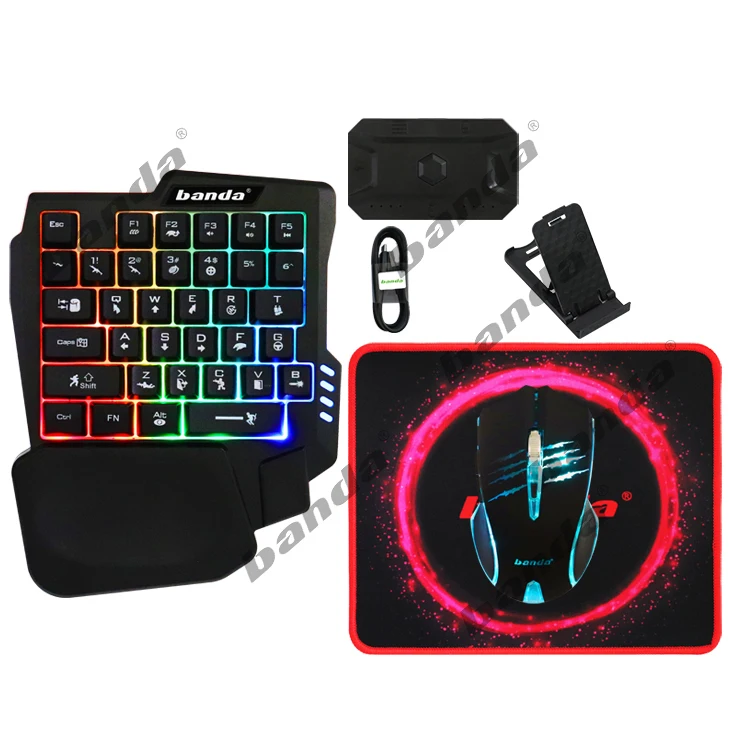 Лидер продаж набор для мобильных игр 5 в 1 IOS и Android Mix Pro Игровая клавиатура мышь конвертер ПК игровой