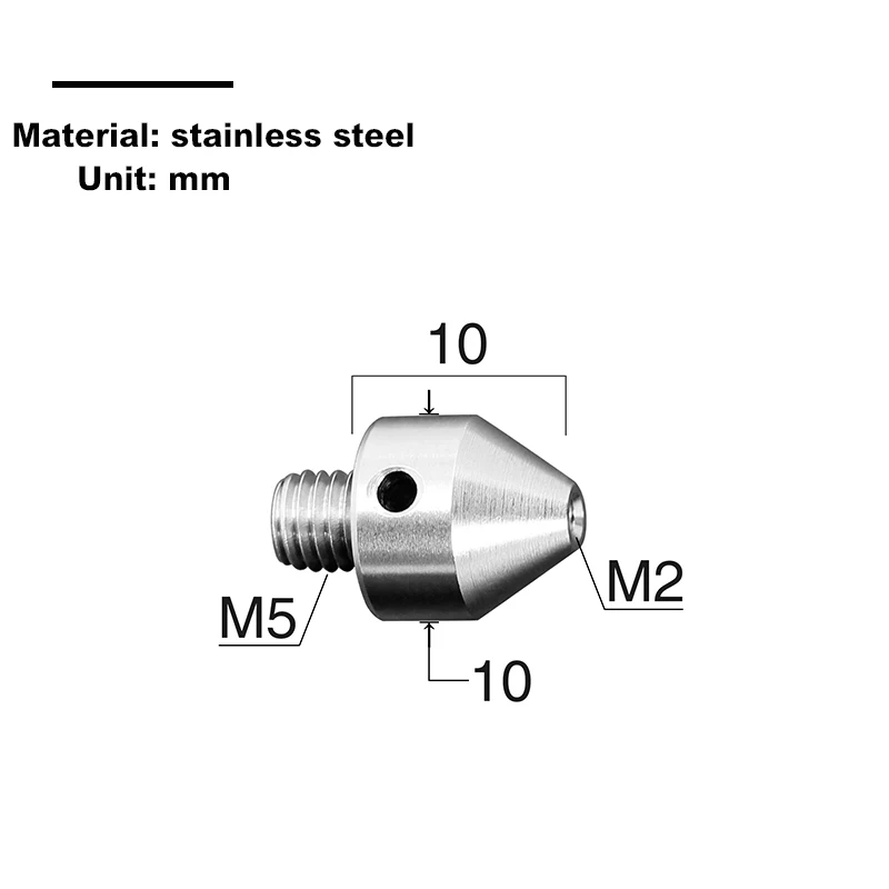 Factory direct transfer thread adapter non standard custom M2M3M4M5 styli thread adapter