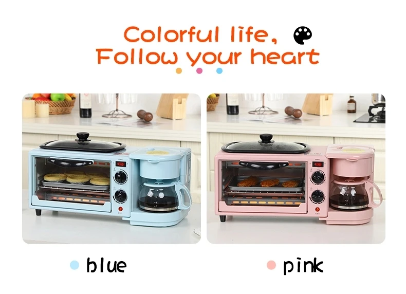  Best Quality Low Price Breakfast Cooking Machine Multi Functional Electric 3 in