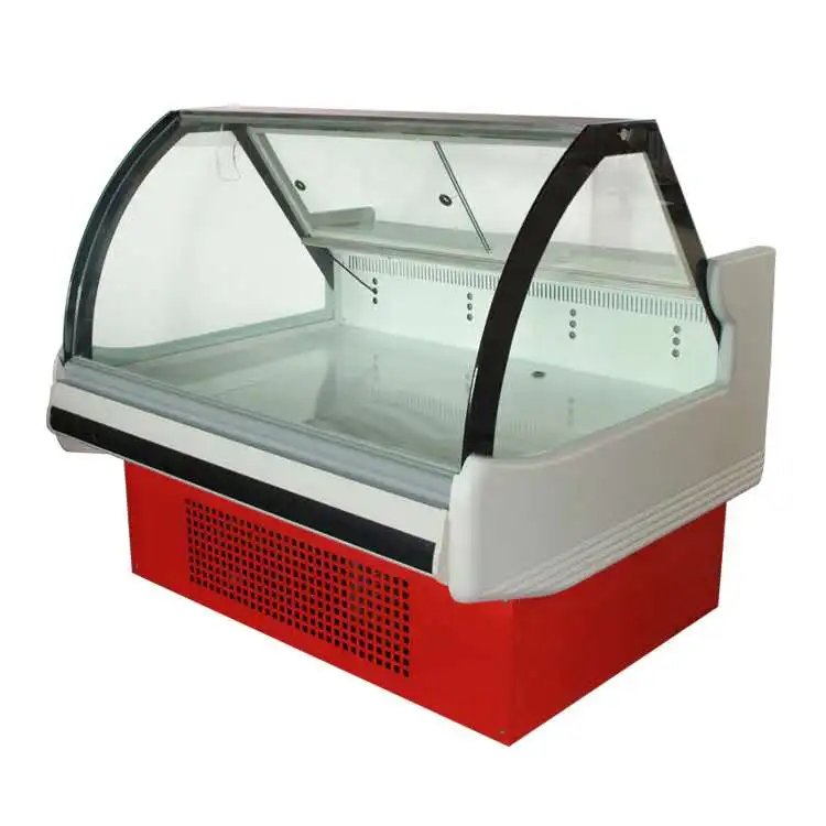 Custom Meat Shop Equipment Refrigerated Meat Chiller Freezer Display Display Cooler Seafood Display Refrigerator Fresh Fish R290