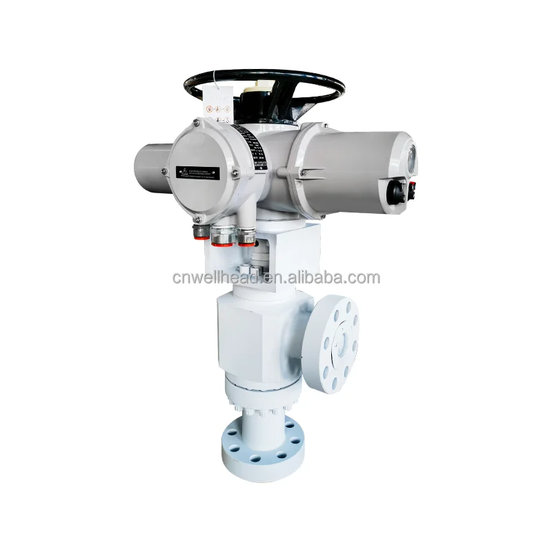 FACTORY DIRECT SALE API 6A HIGH PRESSURE ORIFICE ADJUSTABLE CHOKE VALVE WITH ELECTRIC ACTUATOR WP 14MPA~105MPA