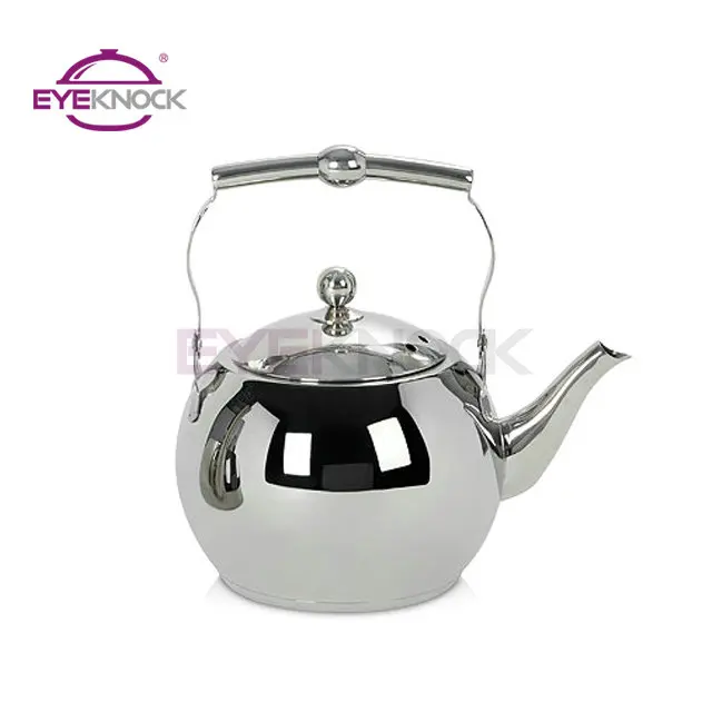 Non electric large volume 3L water kettle round shape 304 stainless steel tea kettle
