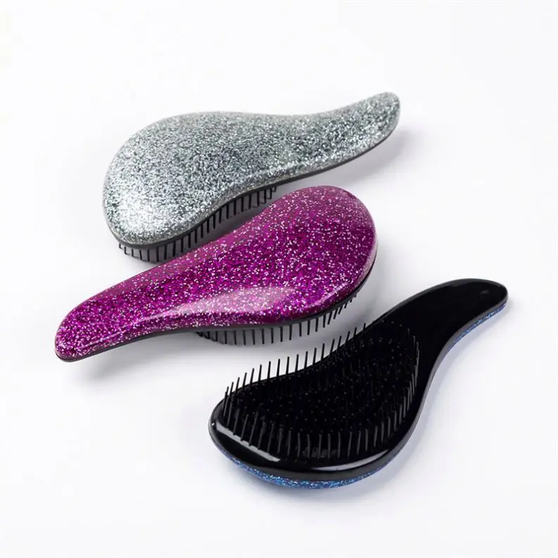 Handle Comb Anti-static Massage Hair Brush Tangle Detangle Shower Massage Hairbrush Comb Salon Hair Styling Tool L0261
