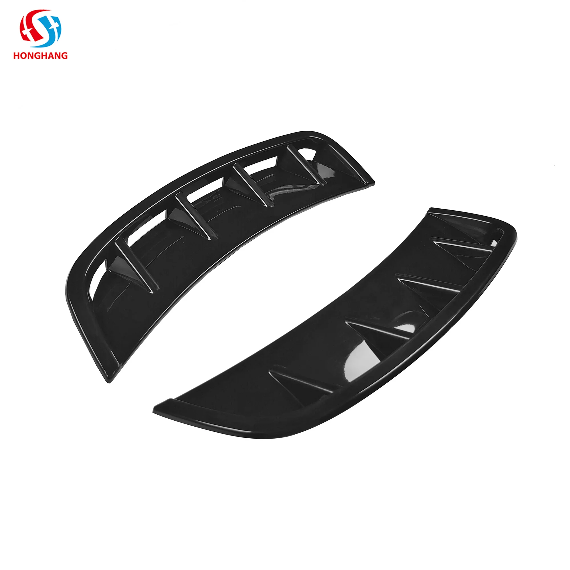 Honghang Factory Universal Car Fender Side Vents Air Flow Intake Grille Sticker Trim Cover Decoration Type G Carbon Fiber