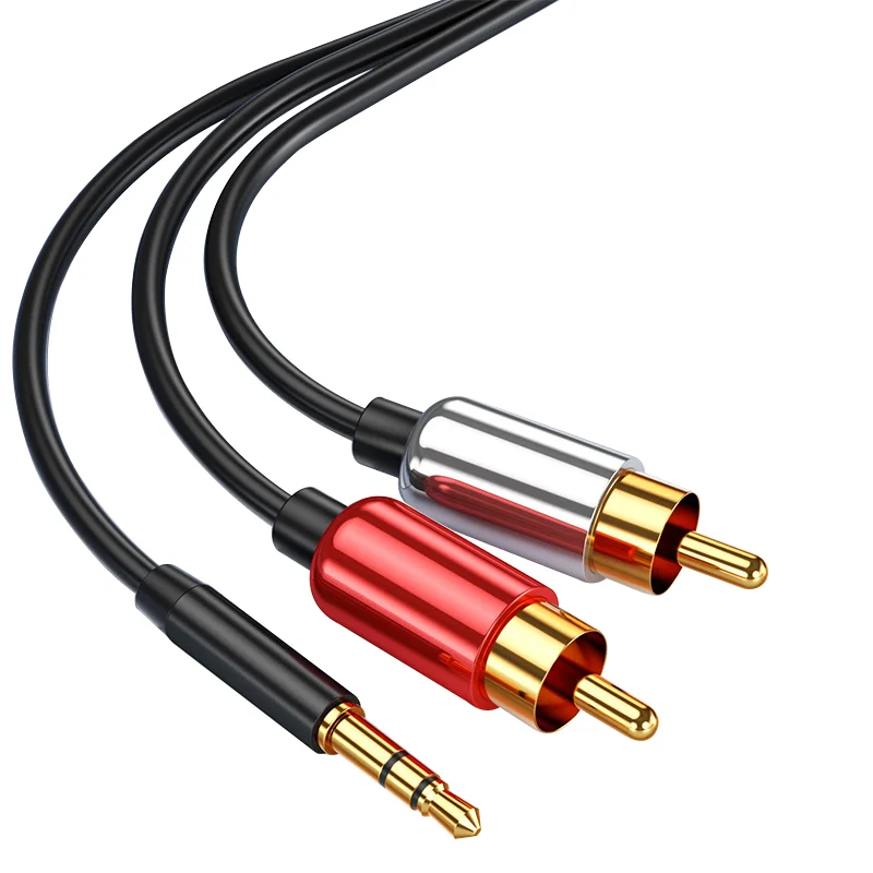 Amazon Basics 3.5mm to 2-Male RCA Adapter Audio Stereo Cable - 4 Feet