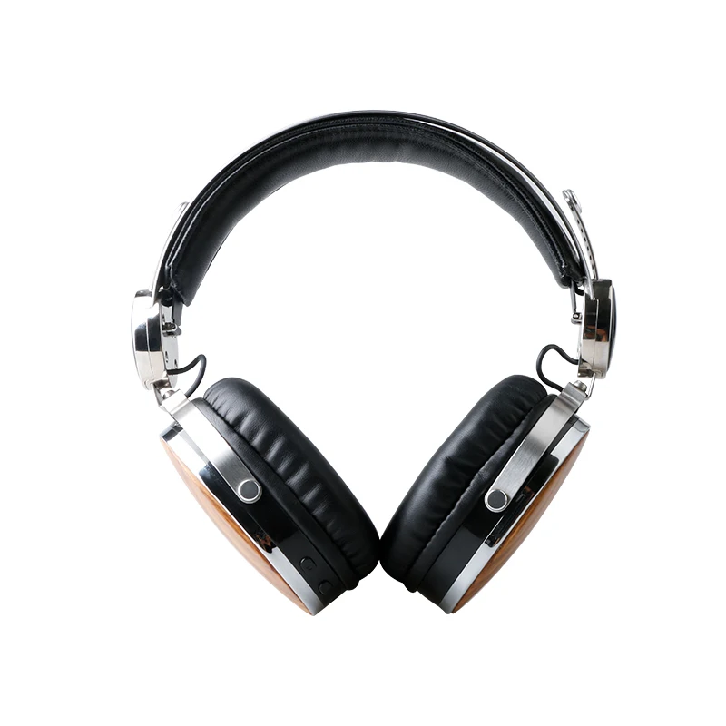Wooden Wireless Headset India CRS BT Chipset Cordless Wood Headphones Deep Bass and Crystal 40mm Driver Great-Value for Money