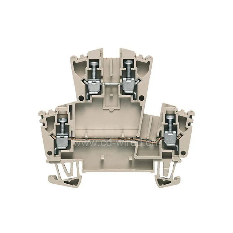  100% оригинальная Клеммная колодка Weidmuller WDK2.5 ZQV 2 уровня 5 мм2 400 в электрические
