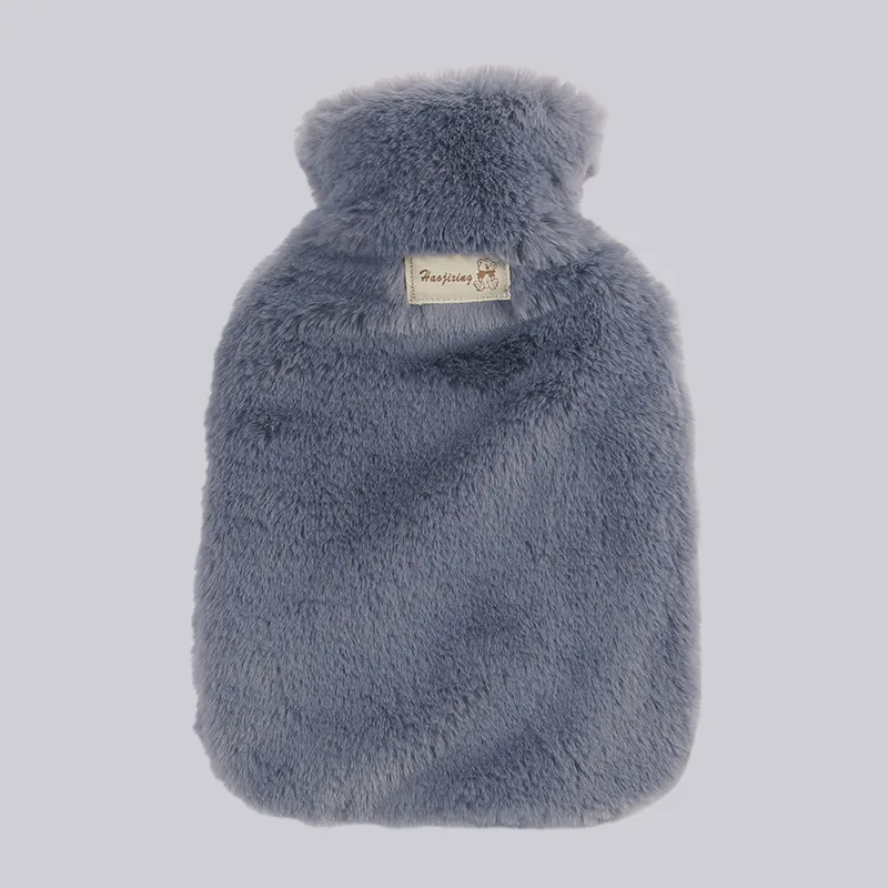 Wholesale custom hot water bottle bag with  warm hot water bottle Temperature display rubber hot water bag with cover for winter