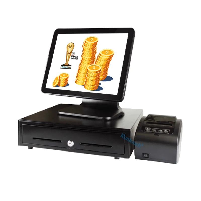 Pos Electronic Smart Restaurant Dual Touch Screen Tablet Android POS Machine Online Pos Terminal With Printer