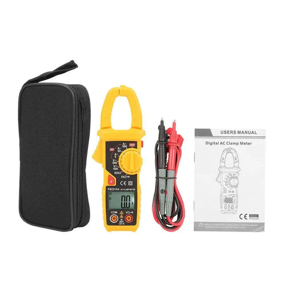 PM2018A Digital AC Multimeter Ammeter Voltage Clamp Meter Ohmmeter