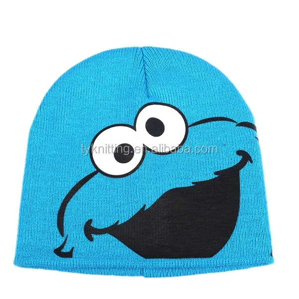 Hot Model Fine Knit Warm Hat Simple Pattern Winter Soft Cuffless Beanie