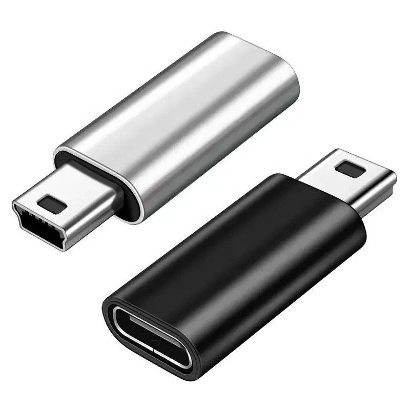 Быстрая зарядка OTG-адаптер Mini USB To Type-C Женский конвертер для Iphone 176543210 Pro Max Macbook Xiaomi Samsung OTG разъем