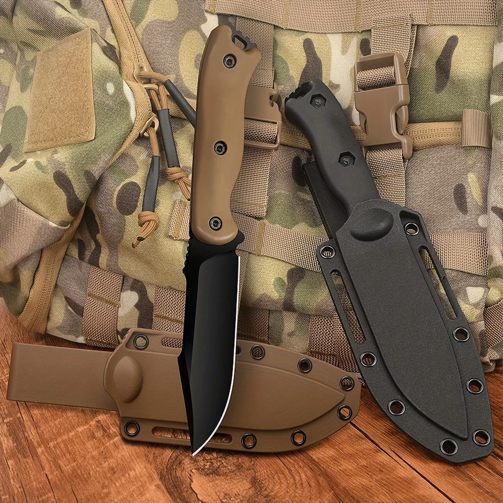 Factory Custom Sharp High Hardness Blade Portable Jungle Hiking Camping Knife Outdoor Adventure Survival Knife With Sheath