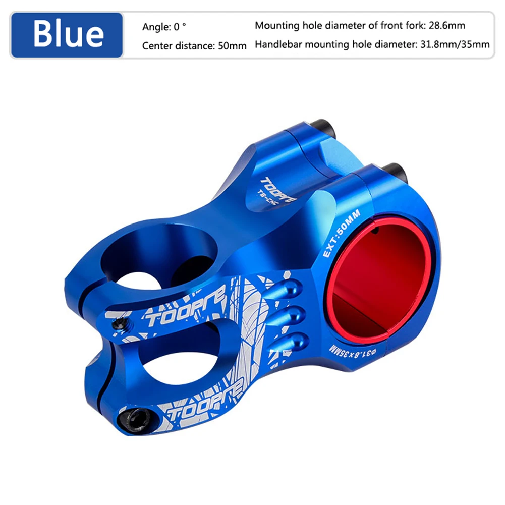 TOOPRE Bike Stem Adjustable MTB downhill bike Stem Ultralight CNC Aluminum Hollow 50MM short stem 31.8/35 MM Cycling Accessories