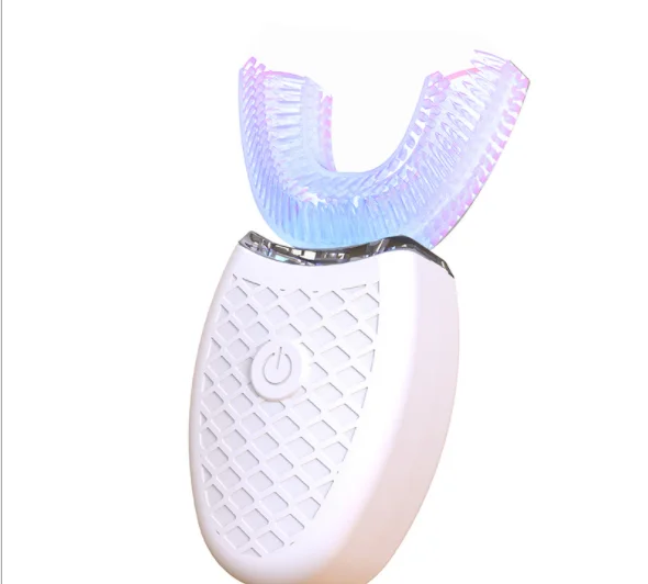 Wireless Electric Automatic Ultrasonic Tooth brush 360 Degrees Sonic Silicone U-shaped USB Rechargeable Toothbrush