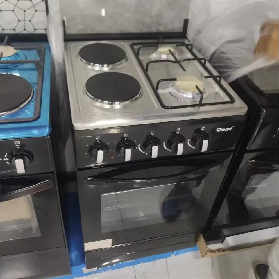 2 Gas 2 Electric +Electric Oven Multi Functional Stove and Oven All-in-one Kitchen Machine Free Standing Gas Stove With Grill