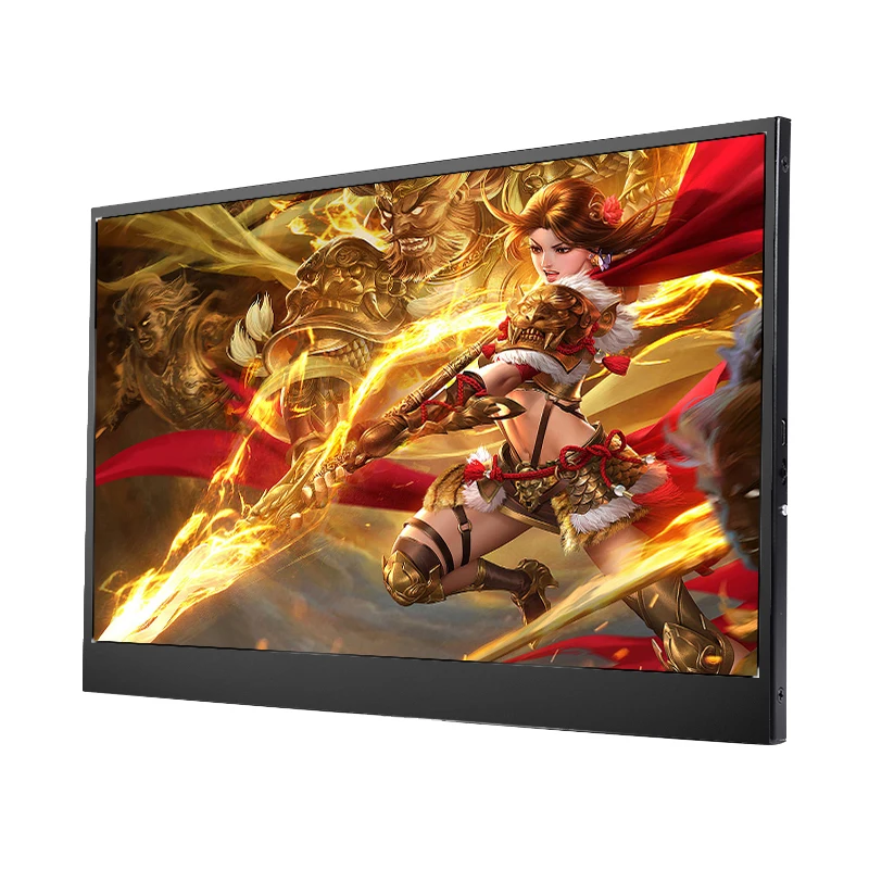 
15.6 inch Portable Monitor HDM HD IPS Display Computer LED Monitor with Leather Case for PS4 Pro/Xbox/Phone 