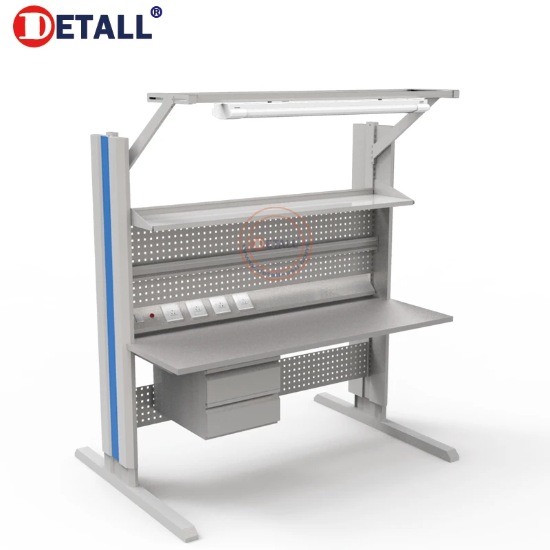 customized esd safe ergonomic lab workbench electronics workstation with CE certificate