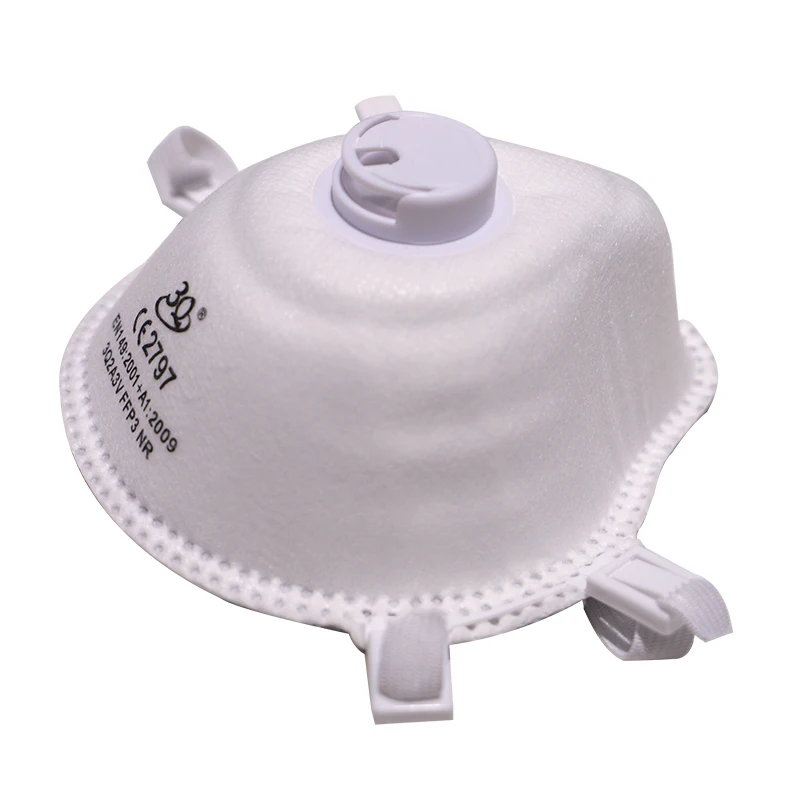 FFP3mask Moulded Cone Cup EN149 CE Standard Chemical Particles Dust Proof Mascarilla PPE Respiratory Protective FFP3 Mask