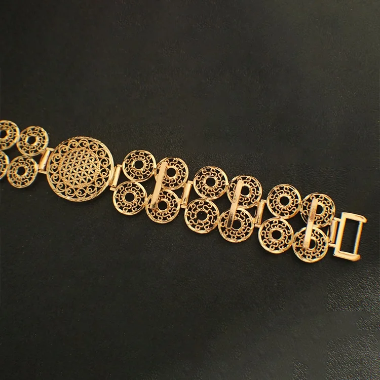 New fashion gold plated belt stock wholesale bridal wedding jewelry for women