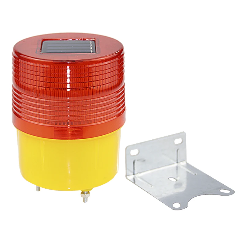 Solar warning light roadblock light Daytime Night 24 Hours Red Solar LED Flashing Warning Light