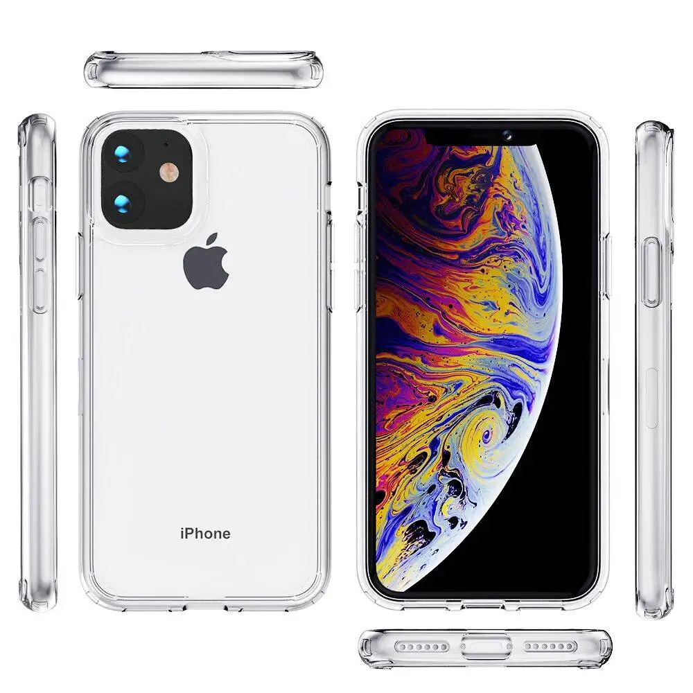  Прозрачный Акриловый чехол из ТПУ для iphone 12 телефона 11 Pro Max XR XS MAX 6 7 8