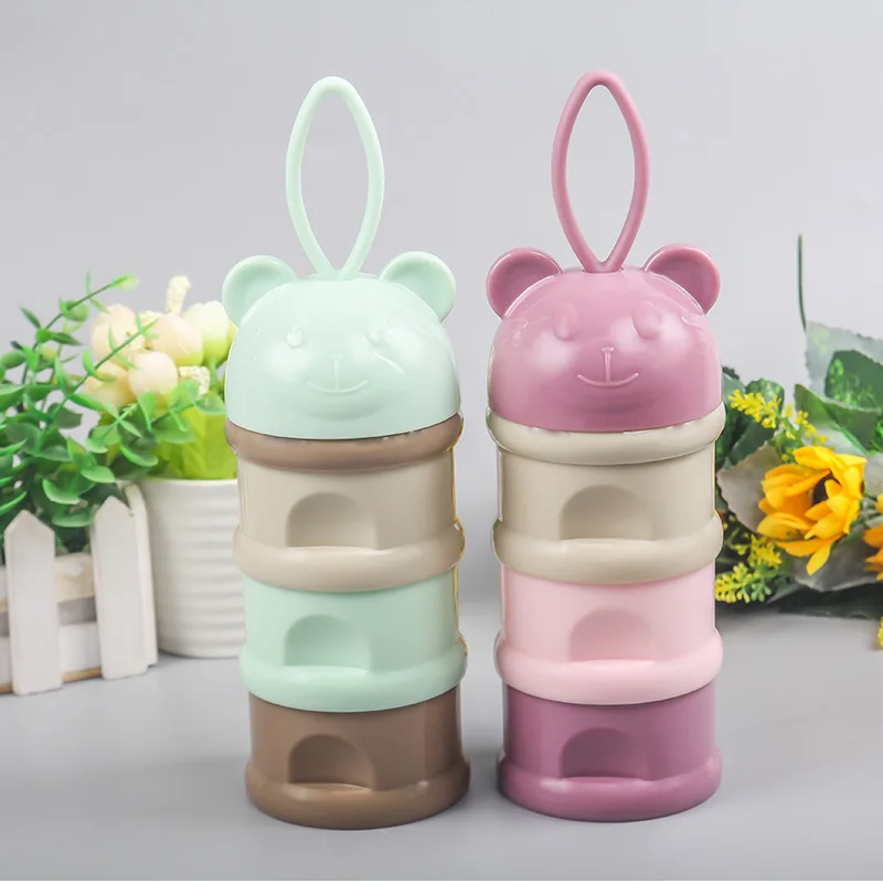 Baby milk powder container 3 layers milk powder Dispenser kids ,infant formula baby milk powder
