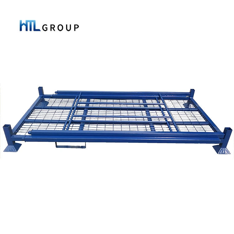 Customized powder coated forklift transports stable PCR tyre storage pallets for tires